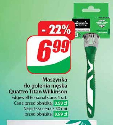 Maszynka do golenia Wilkinson quattro titanium sensitive promocja