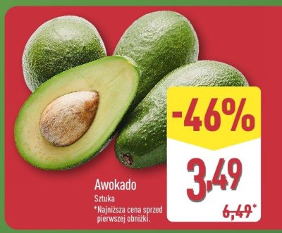 Awokado 1 szt. promocja w Aldi