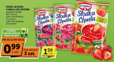 Kisiel słodka chwila Dr.Oetker truskawka promocja w Groszek