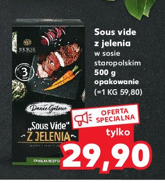 Sous vide z jelenia Wiórek promocja