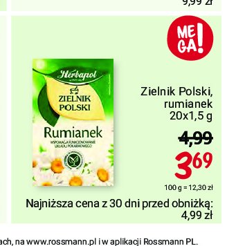 Herbatka rumianek Herbapol zielnik polski promocja