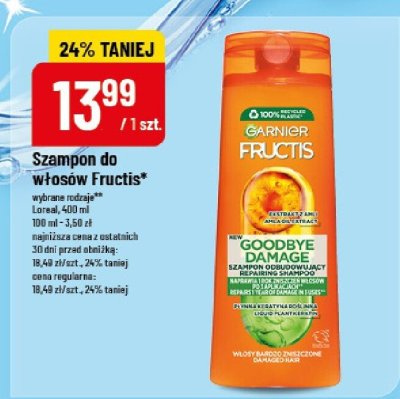Szampon do włosów Fructis promocja w POLOmarket