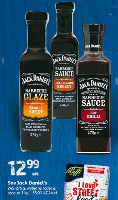 Sos barbecue Jack daniel's tennessee honey barbecue glaze promocja