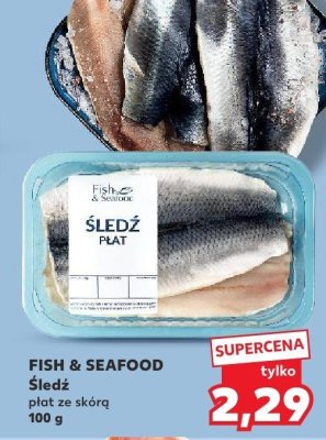 Śledź płat ze skórą promocja w Kaufland