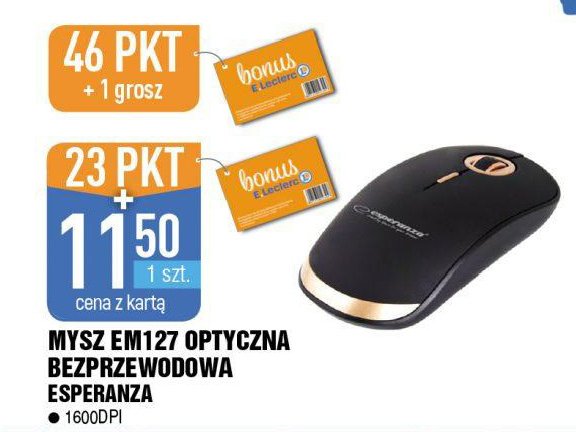 Mysz bezprzewodowa optyczna em127 Esperanza promocja