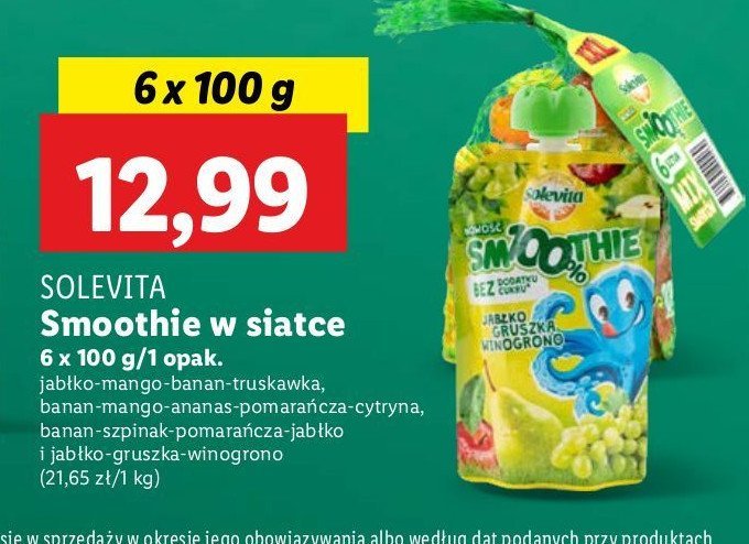 Smoothie w siatce mix Solevita promocja