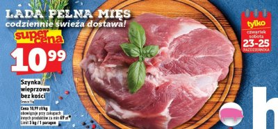 Szynka wieprzowa bez ko艣ci w siatce promocja w TOPAZ