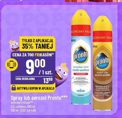 Spray przeciw kurzowi classic Pronto multi surface promocja w POLOmarket