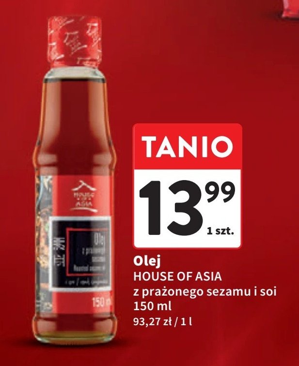 Olej z prażonego sezamu House of asia promocja w Intermarche