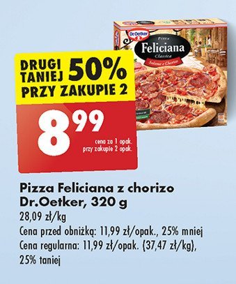 Pizza salame chorizo Dr. oetker feliciana promocja