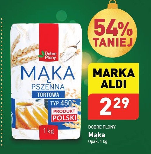 Mąka pszenna tortowa Dobre plony promocja w Aldi