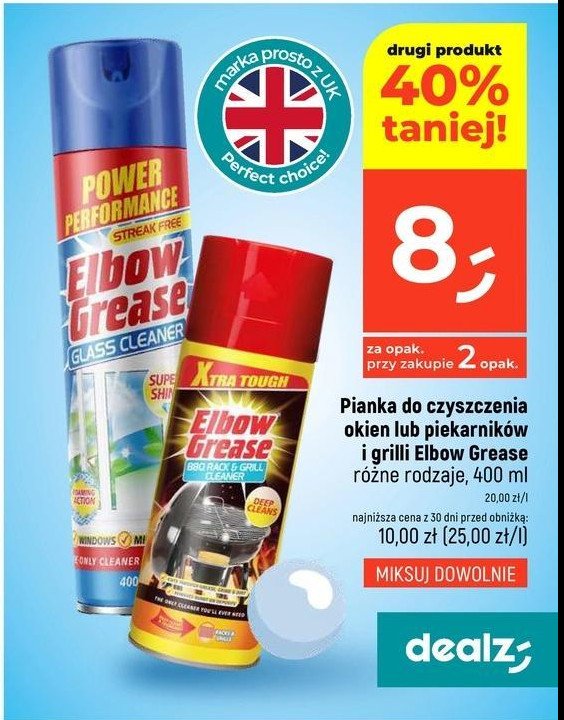 Pianka do czyszczenia piekarników ELBOW GREASE promocja w Dealz