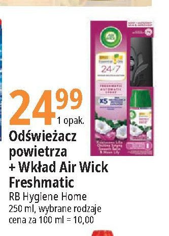 Urządzenie + wkład księżycowa lilia otulona satyną Air wick promocja