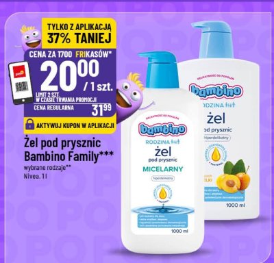Żel pod prysznic Bambino Family Micellarny promocja w POLOmarket