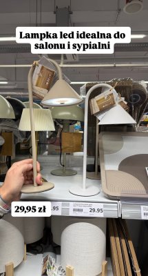 Lampka LED stołowa, różne kolory promocja w Action