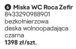 Miska WC Roca Zefir promocja w Castorama