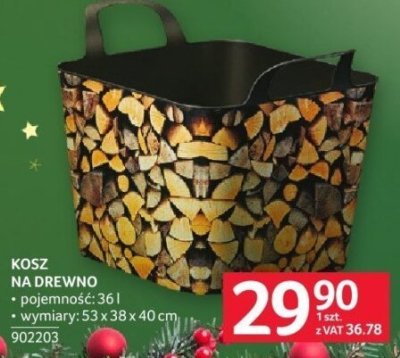 Kosz na drewno promocja w Selgros