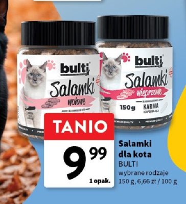 Salamki dla kota BULTI wybrane rodzaje promocja w Intermarche