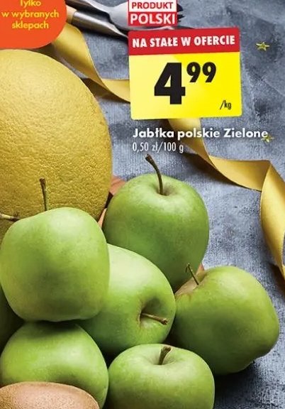 Jabłka zielone polska promocja