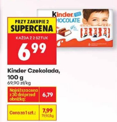 Kinder Czekolada promocja w Biedronka