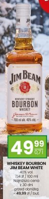 Whisky Bourbon Jim Beam White 0,7l promocja w Twój Market