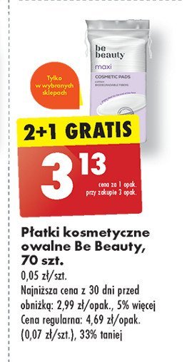 Płatki kosmetyczne Be beauty Be beauty care promocja