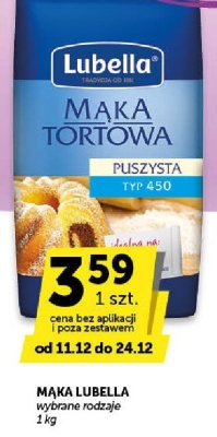 Mąka Lubella tortowa puszysta typ 450, wybrane rodzaje promocja w ABC