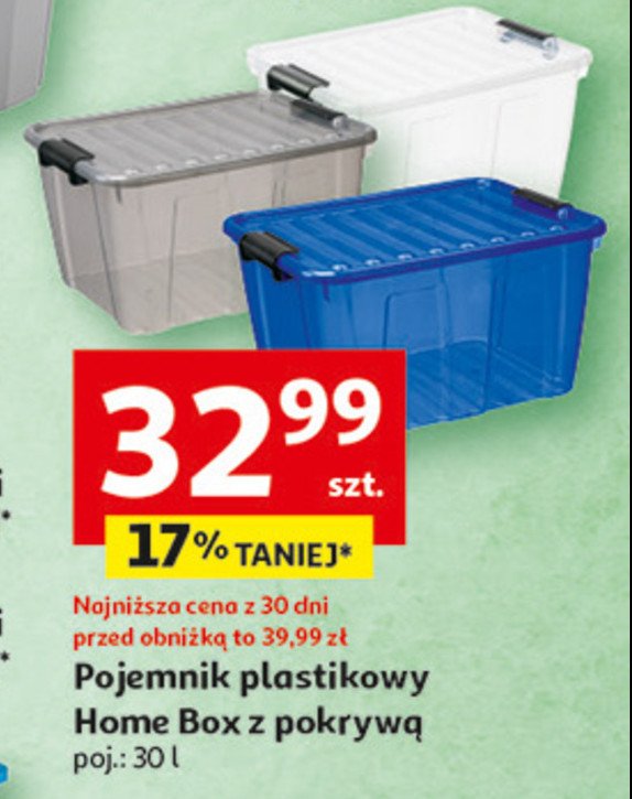 Pojemnik z pokrywką poj. 30 l Home box promocja