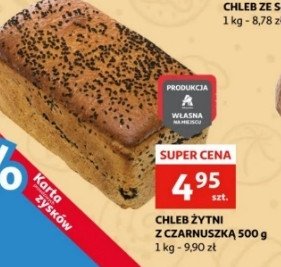 Chleb żytni z czarnuszką promocja