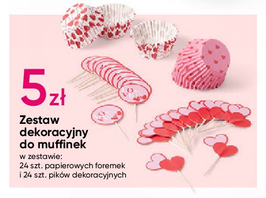 Zestaw do dekoracji muffinek promocja w Pepco