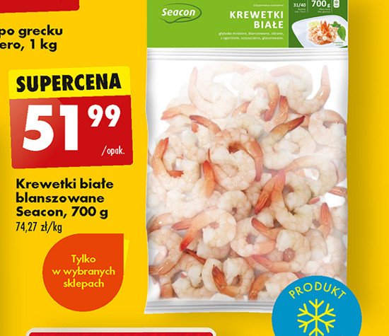 Krewetki bia艂e blanszowane Seacon promocja
