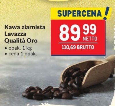 Kawa ziarnista Lavazza Qualità Oro promocja w Makro