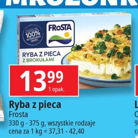 Ryba z pieca z brokułami Frosta promocja w Leclerc