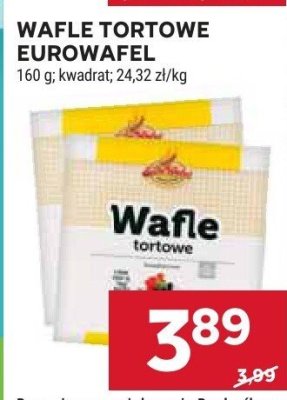 Wafle tortowe Eurowafel kwadrat promocja w Stokrotka