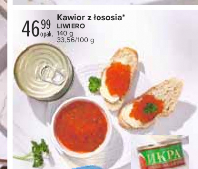 Kawior z łosiosia Liwiero promocja