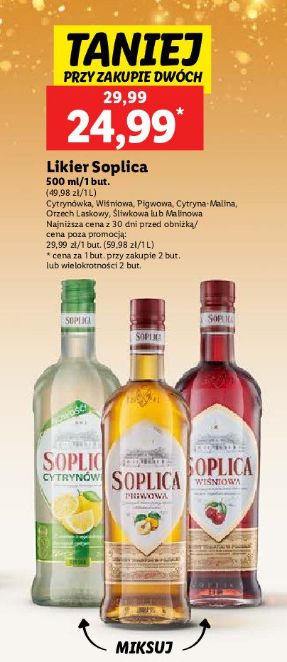 Wódka Soplica cytrynówka promocja w Lidl