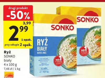 Ryż biały Sonko promocja w Intermarche