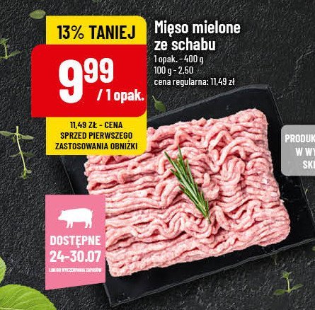 Mi臋so mielone ze schabu promocja