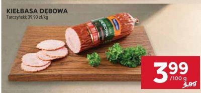 Kiełbasa dębowa Tarczyński promocja w Stokrotka