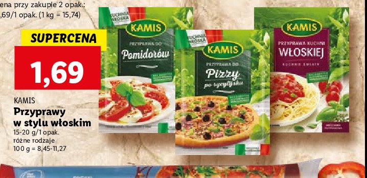 Przyprawa kuchni włoskiej Kamis promocja