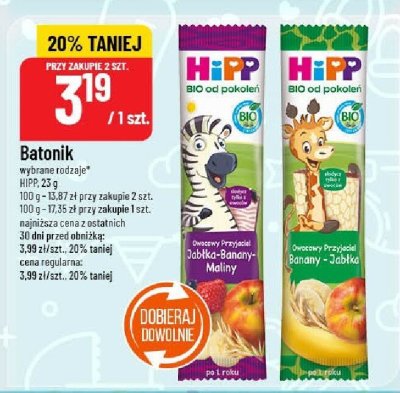Batonik HiPP promocja w POLOmarket