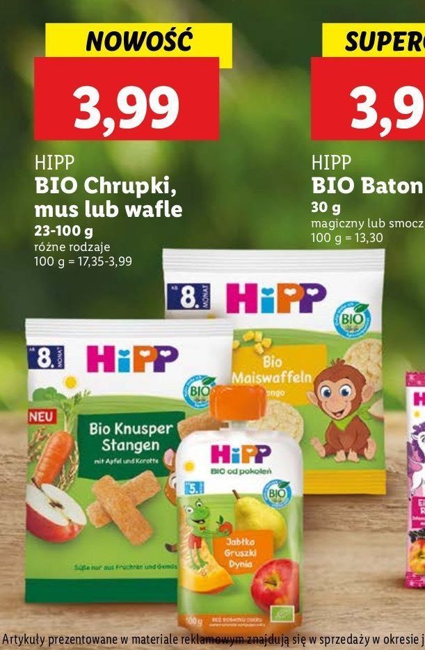 Mus jab艂ka-gruszki-dynia HIPP OWOCE promocja