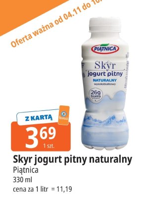 Skyr jogurt pitny naturalny promocja w Leclerc