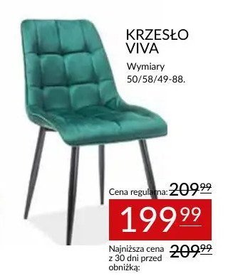 Krzesło VIVA wymiary 50/58/49-88 Abra Meble promocja w Abra Meble