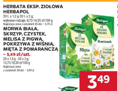 Herbatka skrzyp Herbapol zielnik polski promocja