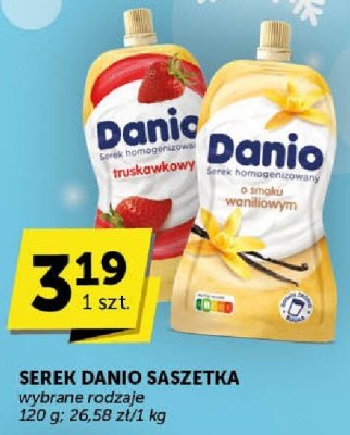 Serek Danio Saszetka wybrane rodzaje 120 g promocja w ABC