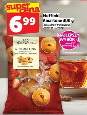 Muffinki Amartone 300 g czekoladowe/truskawkowe promocja w TOPAZ