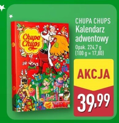 Kalendarz adwentowy Chupa Chups promocja w Aldi