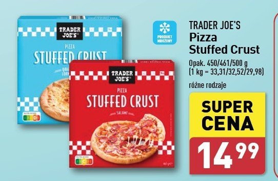 Pizza stuffed crust quatro fromagi Trader joe's promocja