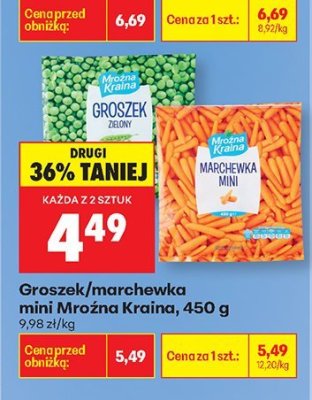 Groszek/marchewka mini Mroźna Kraina promocja w Biedronka
